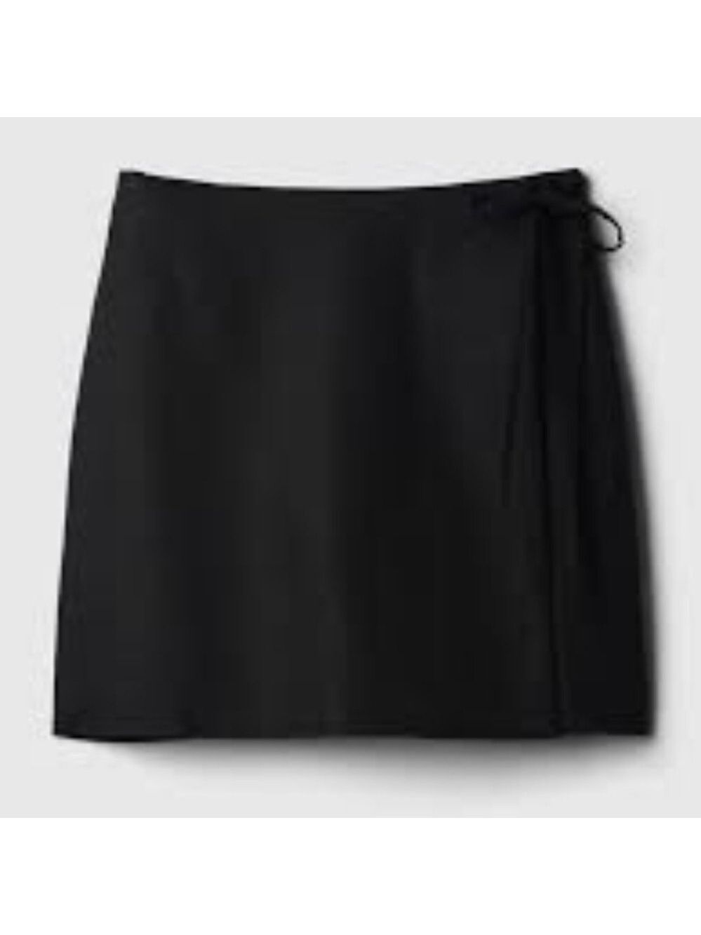 GAP Linen Black Women's Wrap Mini Skirt